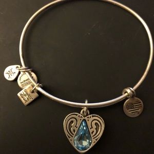 Silver with blue Alex & Ani bracelet